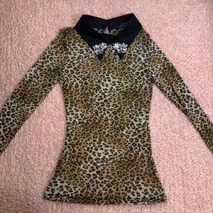 Sheer one by one long sleeve